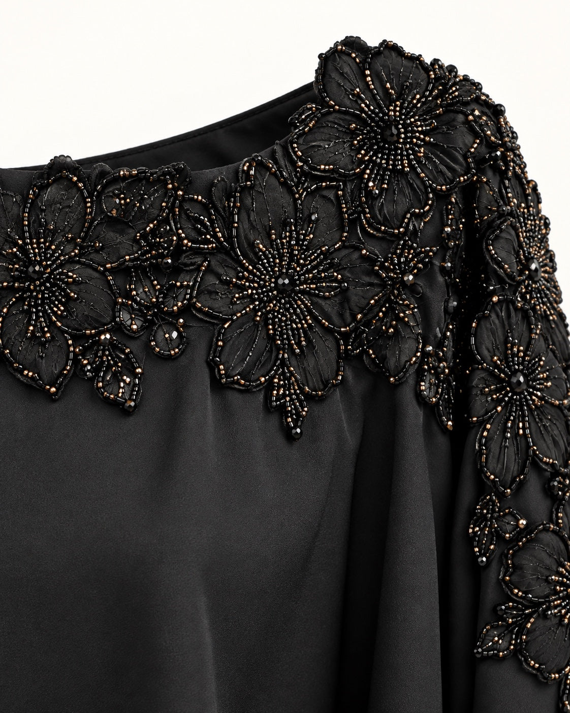 Night – neckline beadwork